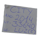 Luz Interna Teto Traseira Honda City 2014 Original