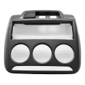 Moldura Central Comando Ar Radio Painel Citroen C3 2013 Orig Preto