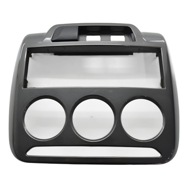 Moldura Central Comando Ar Radio Painel Citroen C3 2013 Orig Preto