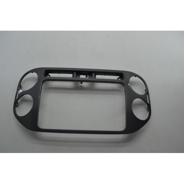 Moldura Acabamento Central Painel Vw Tiguan 2014 Original Preto