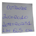 Quebra Sol Lado Esquerdo Motorista Outlander 2010 Original