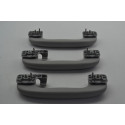 Kit Com 3 Puxador Alça Teto Pqp Gm Agile 2012 Original Cinza-escuro