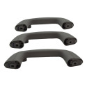 Kit 3 Puxador Alça Teto Pqp Etios 2013 Original Cinza