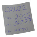 Espelho Retrovisor Interno Cruze 2015 Original