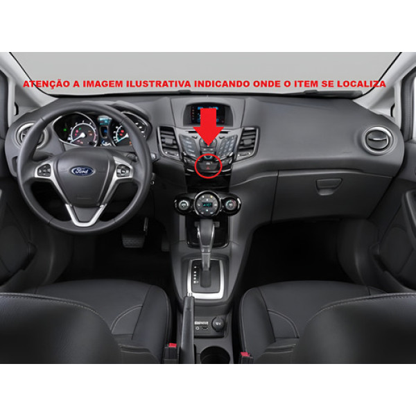 Botão Pisca Alerta Trava Destrava New Fiesta 2013 Original Preto