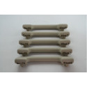 Kit 5 Puxador Alça Teto Pqp Nissan Grand Livina 2011 Origina Creme