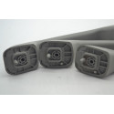 Kit 3 Puxador Alça Pqp Teto Renault Sandero 2008 Original Cinza