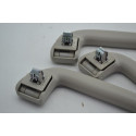 Kit 3 Puxador Alça Teto Pqp Hrv 2016 Original Cinza