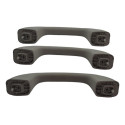 Kit 3 Puxador Alça Teto Pqp Sandero 2013 Logan Original Preto