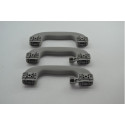 Kit 3 Puxador Alça Teto Pqp Gm Vectra 2010 Original Cinza