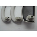 Kit 2 Pqp + Porta Oculos Fiat Punto Linea 2015 Original Cinza