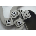 Kit Com 3 Alça Teto Pqp + Porta Oculos Cruze 2013 Original Cinza-escuro