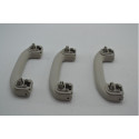 Kit 3 Puxador Alça Teto Pqp Nissan Kicks 2020 Original Cinza