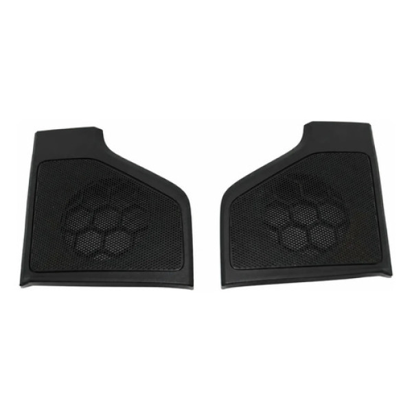 Par Moldura Tela Alto Falante Painel S10 2017-2023 Original Preto