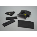 Kit 5 Acabamento Borracha Proteção Peugeot 307 2009 2010 Preto