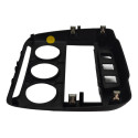 Moldura Central Painel Radio Citroen C3 2012 Original Cinza-escuro