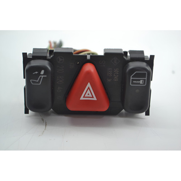 Botão Pisca Alerta Trava Destrava E-320 1997 Original 210820