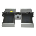Moldura Pisca Alerta Porta Copo Painel Vw Passat 2007 Origin Prata