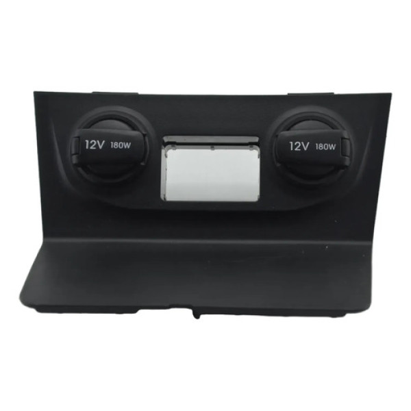 Moldura Tomada 12v Dupla Console Creta 2016 A 2021 Original Preto