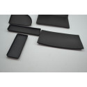 Kit 5 Acabamento Borracha Proteção Peugeot 307 2009 2010 Preto