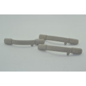 Kit 3 Puxadora Alça Teto Pqp Peugeot 206 2007 2008 Original Cinza