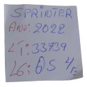 Quebra Sol Lado Esquerdo Motorista Sprinter 2022 Original