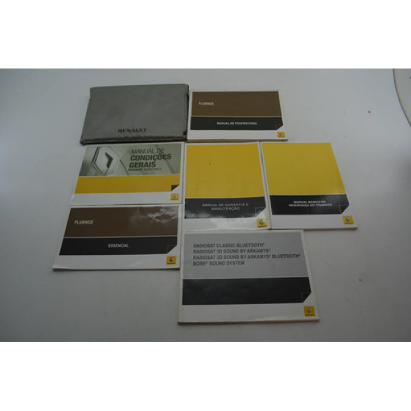 Kit Manual Proprietário Segurança Fluence 2011 A 2018 Origin