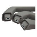 Kit Com 3 Puxador Alça Teto Pqp Gm Captiva 2012 Original Cinza-escuro