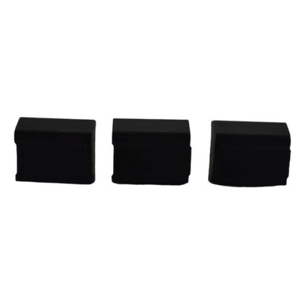 Kit 3 Botão Cego Falso Console Vw Amarok 2021 Original Preto