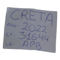 Apoio Encosto Braço Console Creta 2022 Original Preto