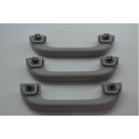 Kit 3 Puxador Alça Teto Pqp Honda Fit 2010 Original Cinza