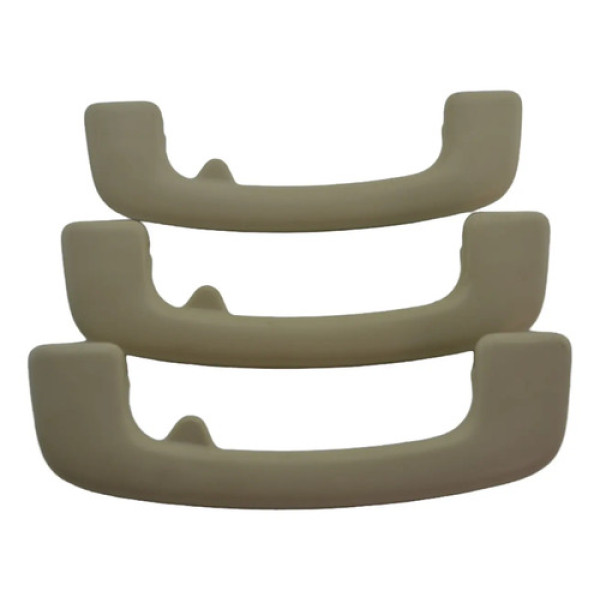 Kit Com 3 Puxador Alça Teto Pqp Citroen C4 Pallas 2010 Origi Creme