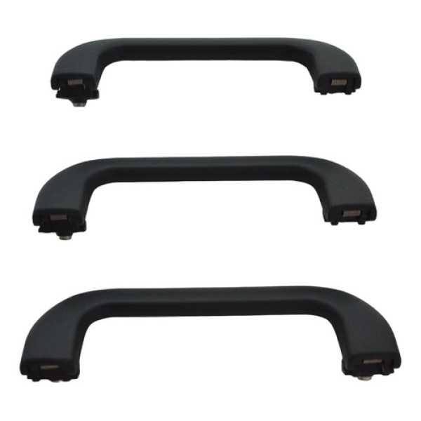 Kit 3 Puxador Alça Teto Pqp Vw Fox 2014 Spacefox Origina Preto Preto
