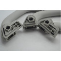 Kit Com 3 Puxador Alça Teto Pqp Vw Polo 2002 Original Cinza