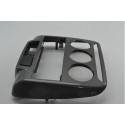 Moldura Central Comando Ar Radio Painel Citroen C3 2014 Orig Preto