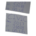 Quebra Sol Lado Direito C/iluminação Civic 2017 Original