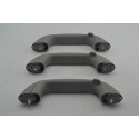Kit Com 3 Puxador Alça Teto Pqp Toyota Etios 2014 Original Cinza-escuro