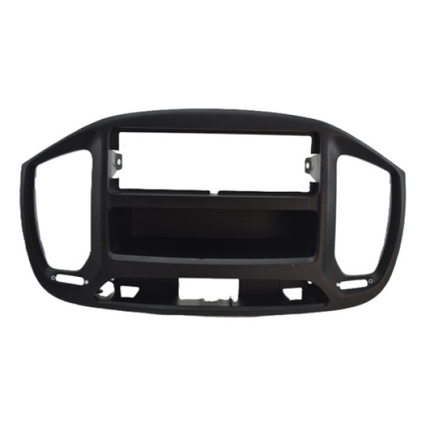 Moldura Central Painel Porta Treco Fiat Uno 2021 Original Preto