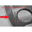 Moldura Central Radio Painel Citroen C3 2012 Original Cinza-escuro