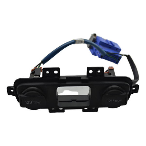 Moldura Tomadas 12v Dupla Console Kia Sportage 2014 Original