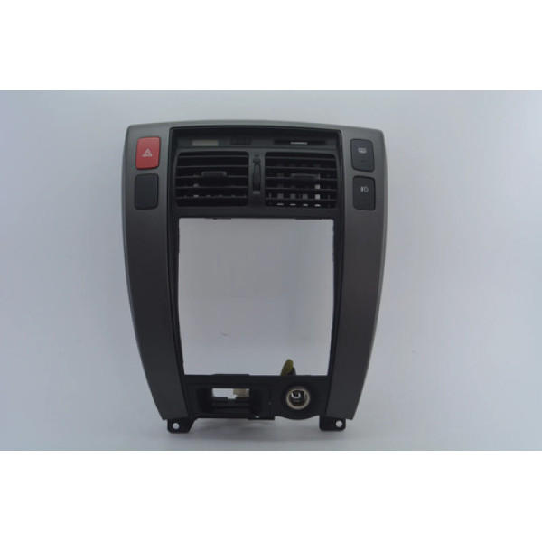 Moldura Radio Central C/difusor Painel Tucson 2006-2015 Orig Preto