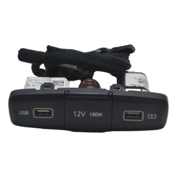 Entrada Conector Usb Tomada 12v Creta 2023 Origina Preto