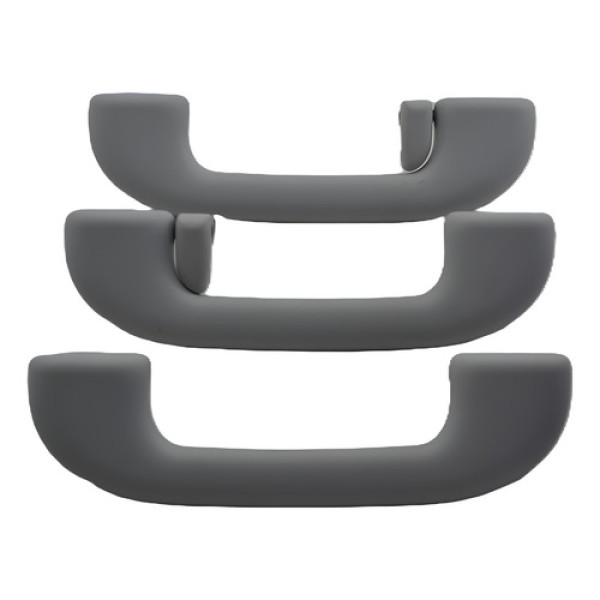 Kit 3 Puxador Alça Teto Pqp Jeep Renegade 2024 Original Cinza Cinza
