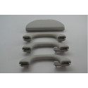 Kit 3 Alça Teto Pqp C/porta Oculos Vw Polo 2009 Original Cinza