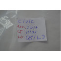 Quebra Sol Lado Direito C/iluminação Civic 2017 Original