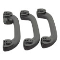 Kit 3 Puxador Alça Teto Pqp I30 2011 Original Cinza-escuro