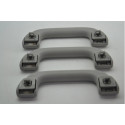 Kit Com 3 Puxador Alça Teto Pqp Honda City 2010 Original Cinza-escuro