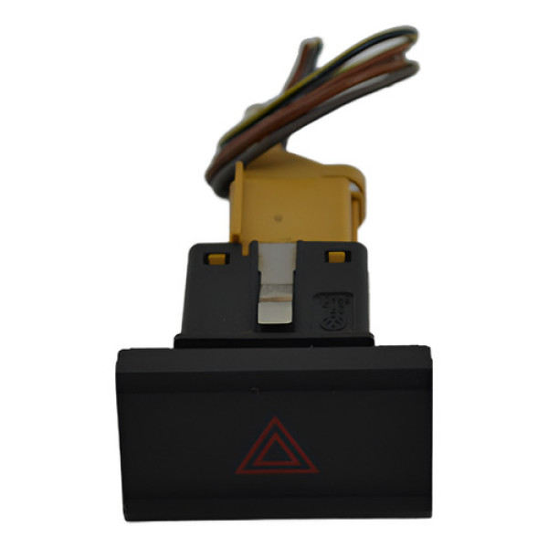 Botão Pisca Alerta Painel Volkswagen Saveiro 2021 Original Preto
