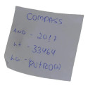 Espelho Retrovisor Interno Compass 2017 Original