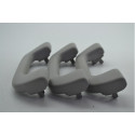 Kit 3 Puxador Alça Teto Pqp Honda Fit 2010 Original Cinza